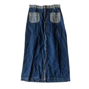 Kyoto Kasuals Long Denim Skirt